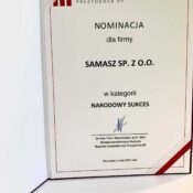 Nominacja Narodowy Sukces Samasz